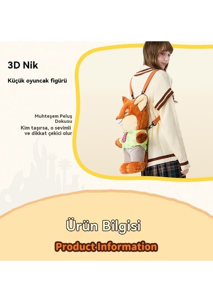 Disney Orijinal Zootopia Judy Nick Karikatür Sırt Çantası (Yurt Dışından) fiyatları