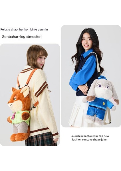 Disney Orijinal Zootopia Judy Nick Karikatür Sırt Çantası (Yurt Dışından) indirimleri