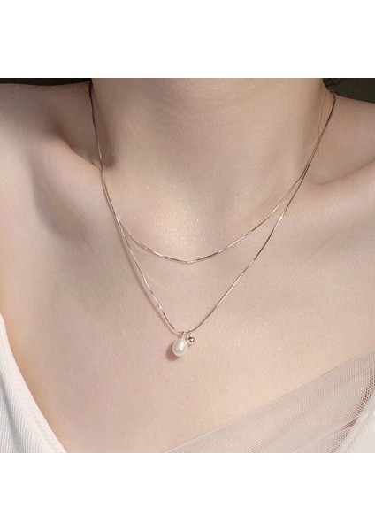 Yeni Kolye Kadın Niş Aksesuarları Baharatlı Kız Tatlı Serin Köprücük Kemiği Zinciri Kazak Kazak Zinciri Yüz Üst Düzey Süslemeler Duygusu ile (Yurt Dışından)