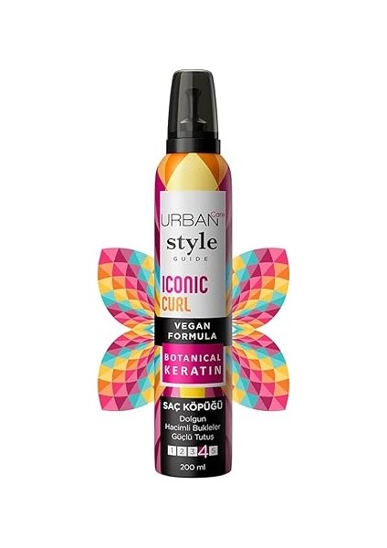 Care Style Guide Iconic Curl Hacimli Bukleler Sağlayan Saç Köpüğü- Güçlü Tutuş 200 Ml- Vegan modelleri