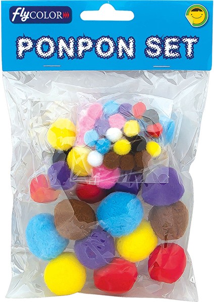 2 Adet Fly Pon Pon 50'li Karışık