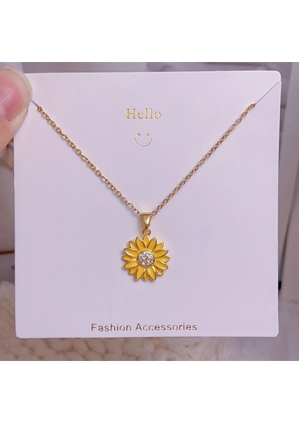 Yeni Bakır Kaplama Mikro-Set Zirkon Metin Tasarımı Moda Basit ve Çok Yönlü Kolye Ucu Kolye (Yurt Dışından)