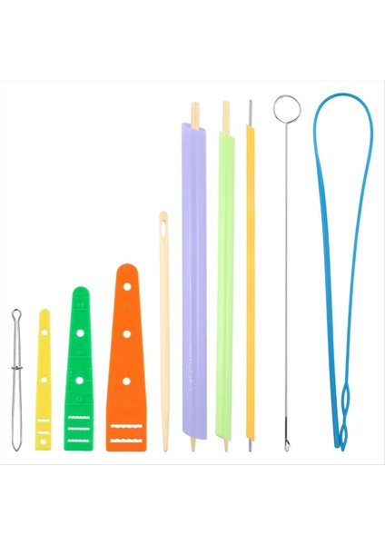 Hızlı Dönüş Kumaş Seti, Çok Yönlü Kumaş Tüp Turner Dikiş Çizim Tahliyesi Alet Kumaş Turnu Tüpü (Yurt Dışından)