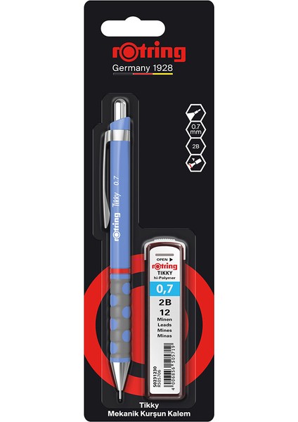 3 Adet Rotring Versatil Tikky Kalem 0.7 mm Uç Hediyeli Moda Renkler fiyatları