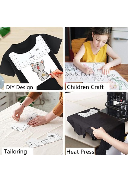 Tshirt Cetvel Ptfe Savaklar Isı Bantı, Heme Presi Için 3 Ptfe Savap 16X12INCH, Vinil Hizalama Için Tshirt Cetvel Kılavuzu (Yurt Dışından) indirimleri
