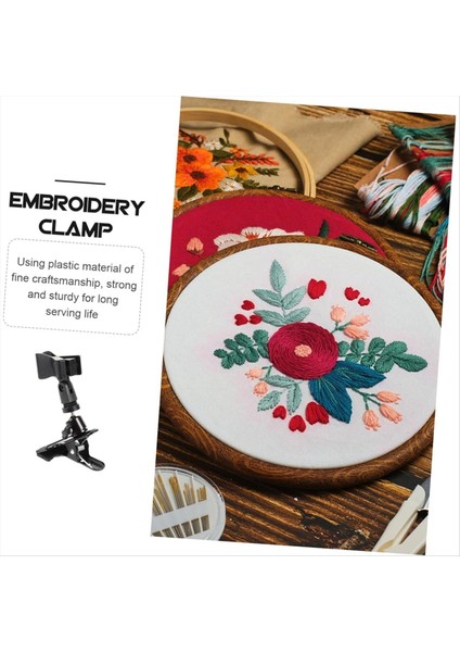 2pcs Kelepçe Stand Nakış Çerçevesi Iğne Işleri Aksesuarları El Sanatları Tutucu Ev Dekoru ve Dikiş Projeleri (Yurt Dışından) fırsatları