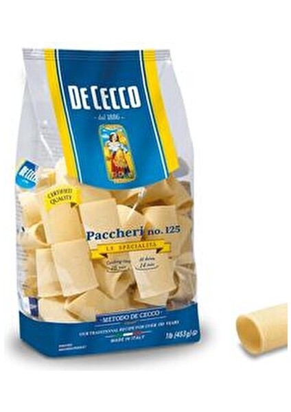 Paccheri Makarna Kalın Kesme 500 g x 2 İtalyan Mutfağının Eşsiz Lezzeti fiyatları