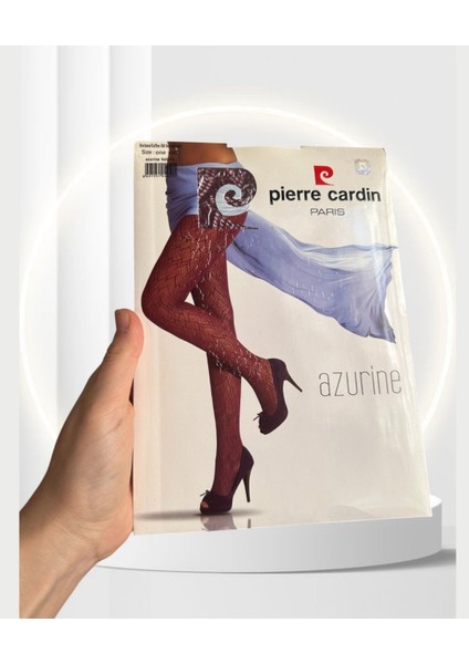 Pc Paris Azurine Gül Kurusu-Kestane Desenli Feminen Külotlu Çorap-Limited indirimleri