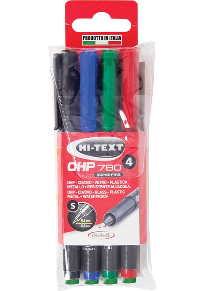 3 Adet Hı-Text Asetat Kalemi (S) 4'lü fiyatları