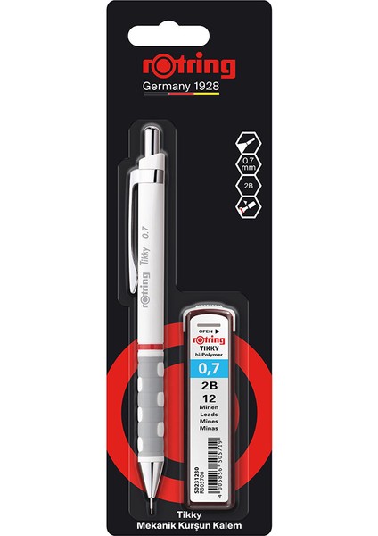 3 Adet Tikky Versatil Kalem 0.7 BEYAZ502 107 W fiyatları