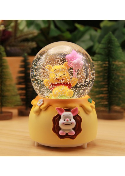 Winnie The Pooh Işıklı ve Müzikli Kar Küresi Büyük Boy - A