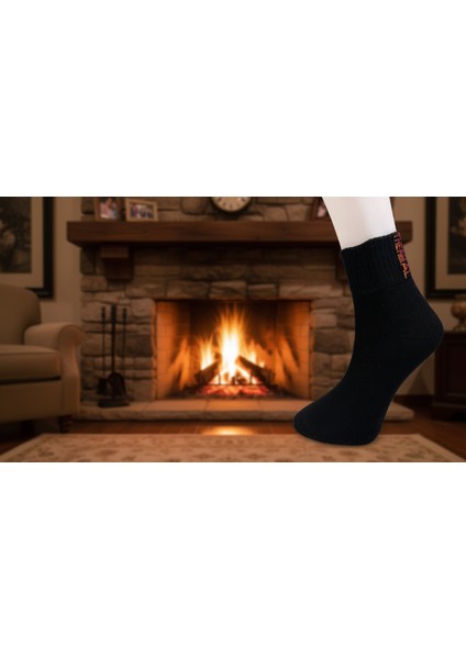 3'lü Paket , Siyah , Orta Uzun Konç Termal Çorap (3 Çift Siyah) fiyatları