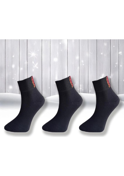 3'lü Paket , Siyah , Orta Uzun Konç Termal Çorap (3 Çift Siyah) indirimleri