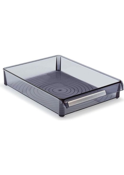 M-E27-50-25 Düzenleyici Raf, Şeffaf Siyah