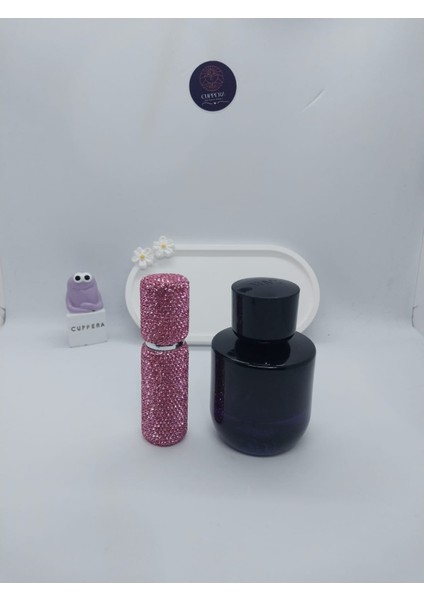 Parıldayan Elmas İşlemeli Mini Doldurulabilir Parfüm Şişesi 10 ML (Pembe) modelleri