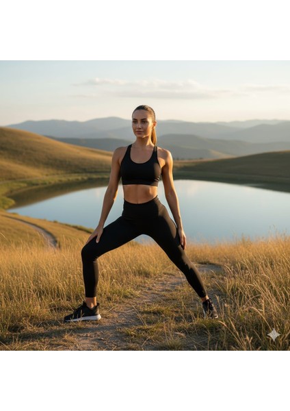 oysho Yuksek Bel Dalgıç Kumaş Tayt