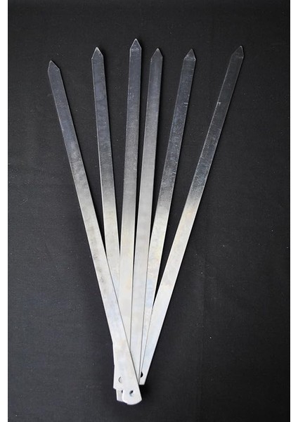 12 Adet Profesyonel Metal Kıyma Şiş (Adana-Urfa-Antep Kebap Şişi)