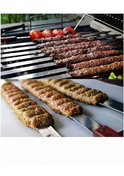 12 Adet Profesyonel Metal Kıyma Şiş (Adana-Urfa-Antep Kebap Şişi) indirimleri