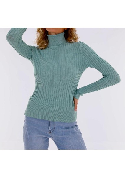 Balıkçı Yaka Triko Kazak