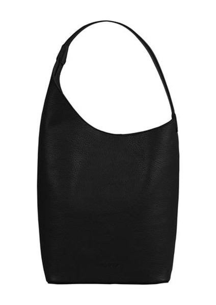 Charm Tote Bag (Hakiki Deri) - Siyah