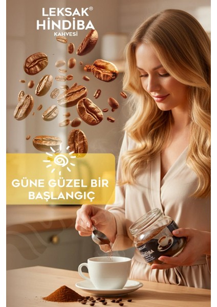 Hindiba Kahvesi 150 gr Premium Taze Öğütülmüş Doğal Cam Kavanoz'da 60 Kullanım 1 Ay Form & Keyif fiyatları