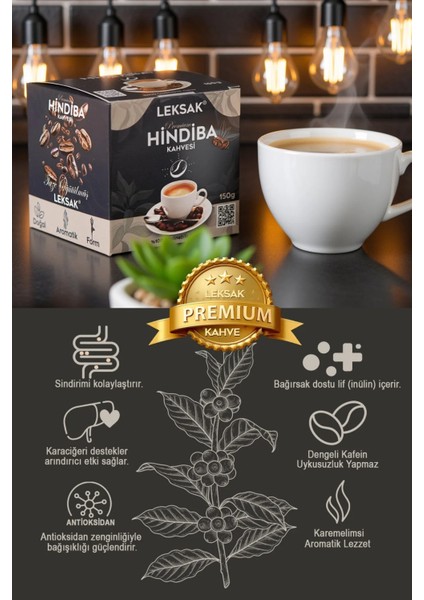 Hindiba Kahvesi 150 gr Premium Taze Öğütülmüş Doğal Cam Kavanoz'da 60 Kullanım 1 Ay Form & Keyif modelleri