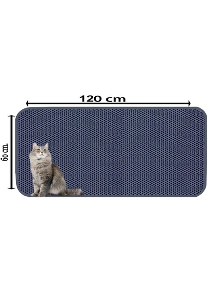 Büyük Boy Kedi Tuvalet Önü Paspası 120 x 60 cm | Elekli, Çift Katlı, Kaymaz Taban fiyatları