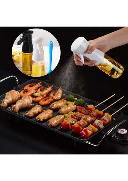Sprey Yağdanlık Cam Şişe Yağ Püskürtücü 220 ml Airfryer Kızartma Izgara Salata Için Yağlık Byz fırsatları