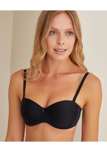 Nbb Dolgusuz Desteksiz Straplez Cuplı Basic Sütyen- 3510
