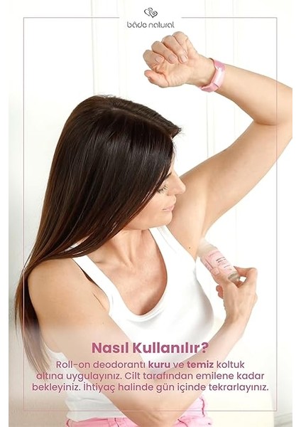 Natural Doğal Roll On Floral Blends Deodorant Hassas Ciltler Için Ter Kokusu Önleyici Vegan 50 ml fırsatları