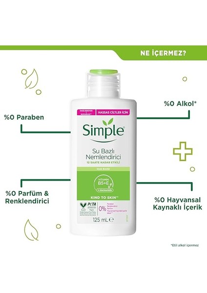 Kind To Skin Su Bazlı Nemlendirici 12 Saate Kadar Etklili Hassas Ciltler Için 125 ml fırsatları