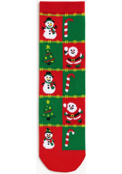 Asetat Kutulu Yılbaşı Hediyesi-Şık Ambalajında Renkli Kış Çorabı fiyatları