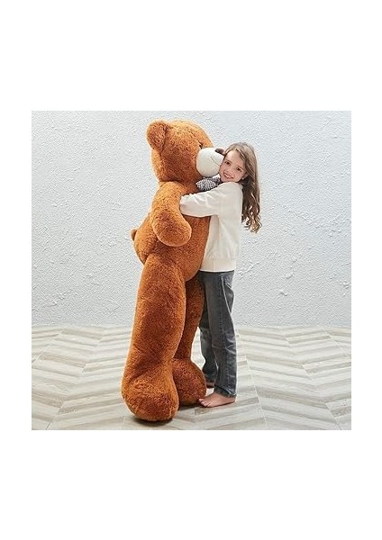 120 cm Papyonlu Sevimli Ayı - Sevgiliye Özel Hediye Kahverengi indirimleri