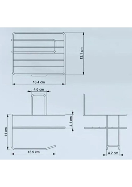 Leyloş Kendiliğinden Yapışkanlı Tuvalet Kağıdı Tutacağı ve Yedek Raf - Siyah Modern Metal Tasarım fırsatları