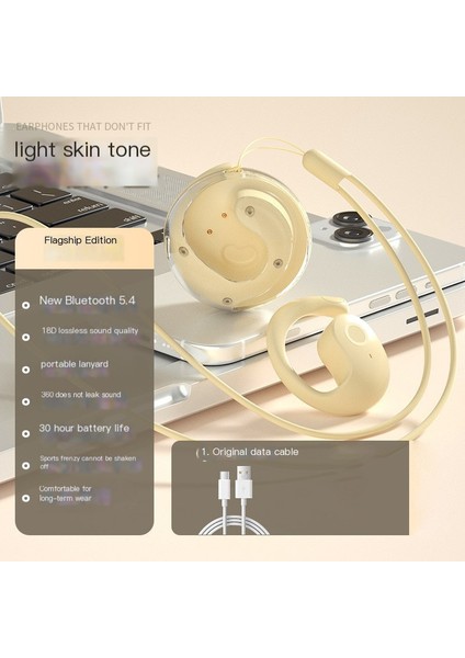 Ows Küçük Hindistan Cevizi Topu Bluetooth Kulaklık Kulaklık Yüksek Kaliteli Kablosuz Bluetooth Kulaklık 5.4 Stereo (Yurt Dışından)