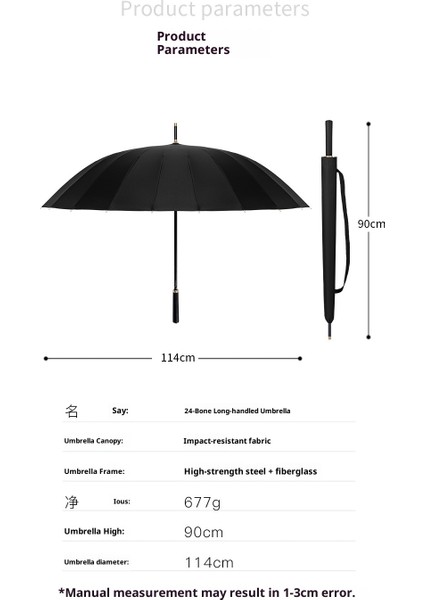 24 Kemik Uzun Saplı Şemsiye Fırtınaya Dalı Güneşli ve Yağmurlu Çift Amaçlı Şemsiye Genişletilmiş Çift Iş Düz Golf Şemsiyesi (Yurt Dışından) indirimleri