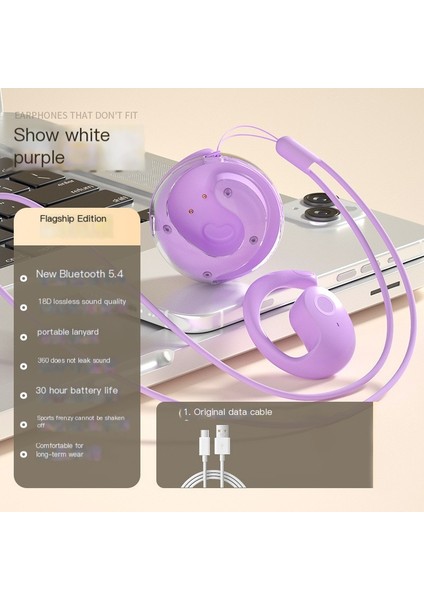 Ows Küçük Hindistan Cevizi Topu Bluetooth Kulaklık Kulaklık Yüksek Kaliteli Kablosuz Bluetooth Kulaklık 5.4 Stereo (Yurt Dışından)