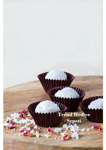 Hediye Sepeti Takribi 200 Adet Mini Boy Kahverengi Truff Çikolata Kağıdı, Lokum Kağıdı, Muffin Kek Kalıbı 30X20 mm Doğum Günü Parti Dekorasyonu Için modelleri