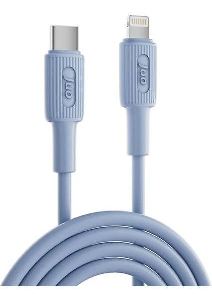 27W USB Type-C To Lightning iPhone iPad Silikon Hızlı Şarj ve Data Kablosu Mavi 1 Metre indirimleri