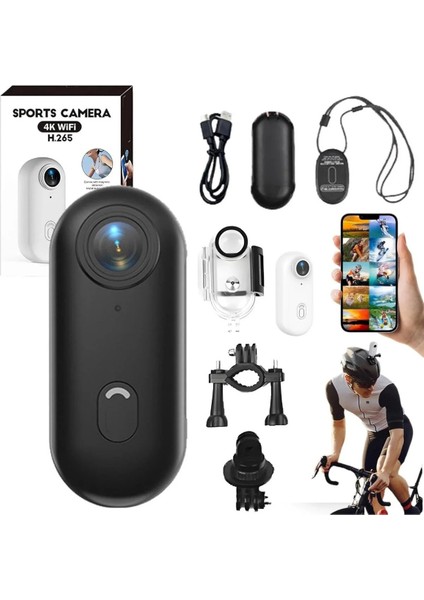 H.264 1080P Mini Aksiyon Kamerası Hd Spor Kamerası, Dijital Görüntü Sabitleme, Otomatik Pozlama