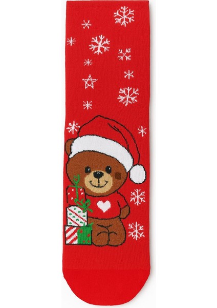 Asetat Kutulu Yılbaşı Hediyesi-Şık Ambalajında Renkli Kış Çorabı fiyatları