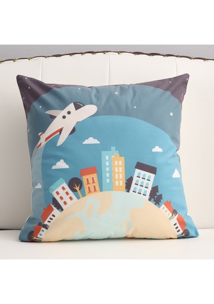 Karikatür Yastık Minderleri 2'li Paket (Yurt Dışından)