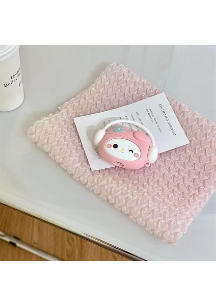 Freebuds Se2 Ile Uyumlu Figürlü Silikon Kılıfı (Ürün Kulaklık Değildir) (Pembe Kedi Dj)