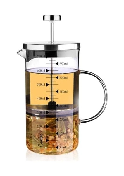 Cam 700 ml French Press, Demlik, Ölçü Kabı, modelleri