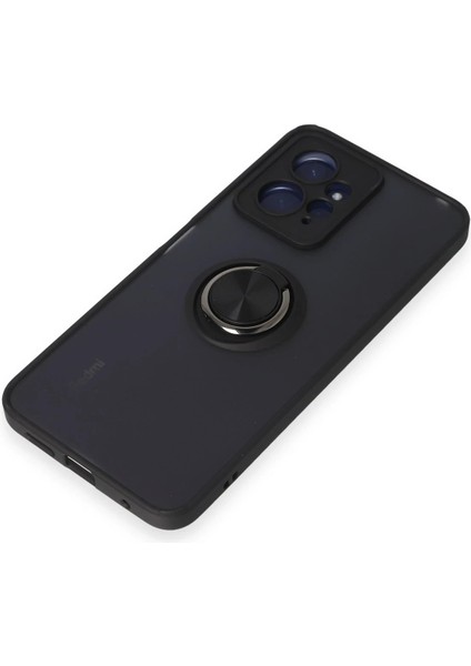 Xiaomi Redmi Note 12 4g Kılıf Montreal Yüzüklü Silikon Kapak - SIYAH-(5796) - N716J093-M56716 indirimleri