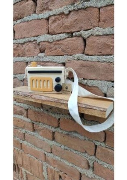 Ahşap Retro Radyo ve Çocuk Oyuncağı, Nostaljik ve Doğal Dekorasyon Parçası fırsatları