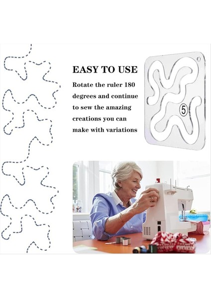 Kapitone Şablonları Kullanma Yöneticileri: Makine Kapitone Için Kapitone Şablonları -Hareket Kapitone Şablonu, Kapitone Hükümdarları (Yurt Dışından) indirimleri