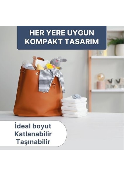 Paddlers 4X10 Adet Bebek Bakım Örtüsü (60X60 Boyutunda)