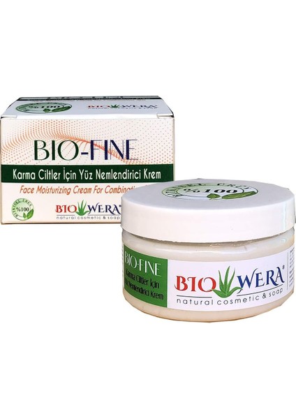% 100 Bitkisel Krem - Bıo-Fıne Yüz Nemlendirici Krem - 100 ml - Karma Ciltler Için