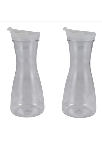 2pcs 0.6l Beyaz Flip Sekme Kapaklı Plastik Su Kartalları - Gıda Sınıfı ve Geri Dönüştürülebilir Paramparça Sürahi - Meyve Kartı Kavanozu (Yurt Dışından) fiyatları